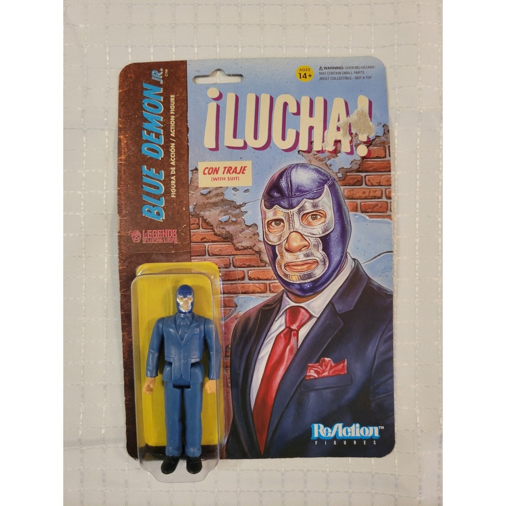 Super7 ReAction Manufacturing Error Sealed Legends of Lucha Libre Blue Demon Jr‎